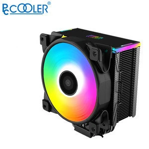 PCcooler GI-D56A 12V 4Pin RGB CPU Air Cooler with 5 Heatpipes 120mm PWM Fan and RGB LED for Intel AMD CPUs