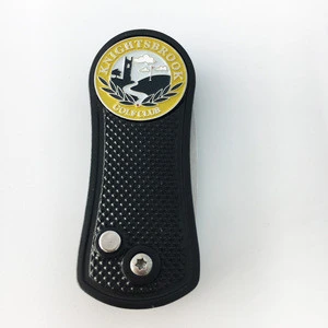 personalized brass divot tool with custom logo metal markers for golf