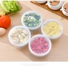 plastic storage containers stackable onion garlic plastic fridge storage box containers with lids strainer