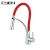 Import Popular Design Rubber Flexible Hose Brass Single Handle Pull-down Kitchen Faucet from China