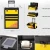 Import Popular plastic Handle Toolbox Tool box trolley divide into three storage boxes from China