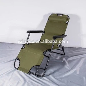 Popular wholesale custom durable outdoor fishing camping folding reclining beach chair