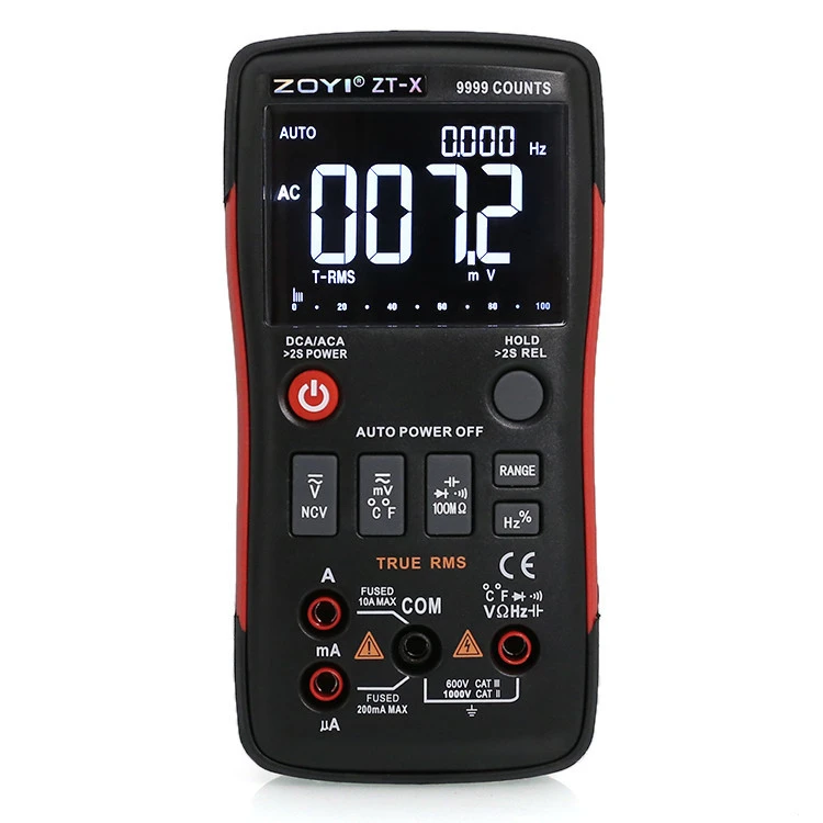 Portable 9999 True - RMS Multimeters LCD Display Digital Auto Ranging Multimeter for sale