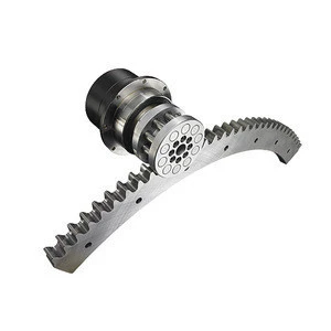 precision machining stainless steel curved rack and pinion gear for robot