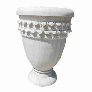 Premium Customized Garden Column Designs Granite or Marble Stone Flower Pots