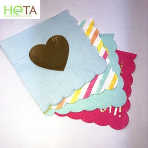 print napkin with hot stamping