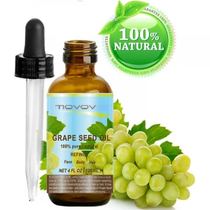 private label Aromatherapy set GRAPE SEED Oil. 100% Pure Natural / Undiluted Cold Pressed Carrier Oil for Skin Hair  Massage
