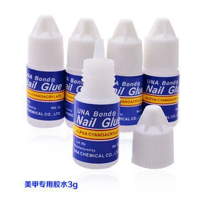 Professional CE available  Fast dry 3g Non Toxic strong Strength Nail Glue  3g False Artificial Nail Adhesive Glue