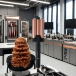 Professional Home Three-Barrel Hair Curler Iron Negative Ion Hair Conditioner Iron Ceramic Curling Wand