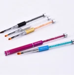 Professional Nail Liquid Powder Carving Pen 100% Kolinsky Acrylic Nail brush