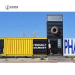 Professional seller shopping streets catering and convenience store Container house