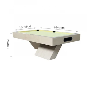 Professional Snooker Billiard Table Standard 8 Foot Modern Stylish Wooden Legs Pool Table with cues balls