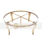 Professional table base manufacturer supplied custom Table Metal Furniture Frame With gold or silver colour