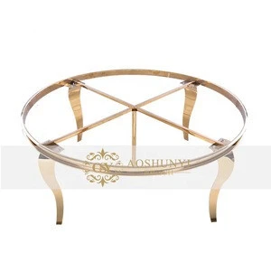 Professional table base manufacturer supplied custom Table Metal Furniture Frame With gold or silver colour