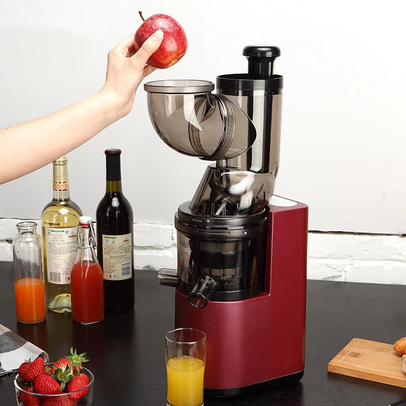 Professional wide mouth slow juicer extractor fruit vegetable juicer machine for highly efficient juice extraction