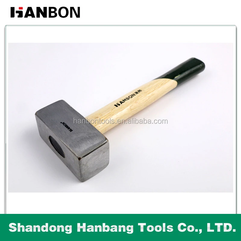 Professional wood handle stone hammer