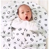 Promotional organic muslin cotton bamboo baby swaddle