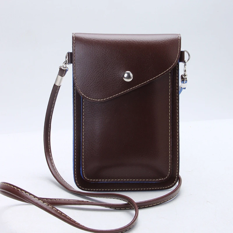 PU leather cross body sling phone wallet bag mobile phone bags phone purse bag