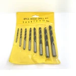 PVC Bag Packing Set Wood Brad Point Twist Drill Bits Wood Precision Drilling High Carbon Steel European for Solid Hot Sale 8pcs