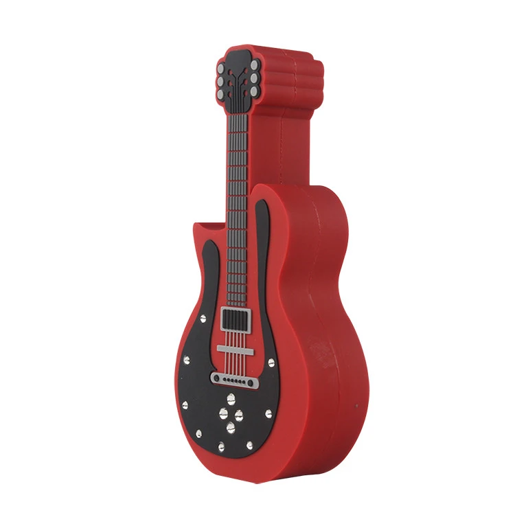 PVC Guitar Shape Portable Wireless Speaker Mini Speaker Customize personalized Bluetooths Speaker