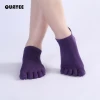 Quayee anti slip bamboo 5 toe yoga socks women