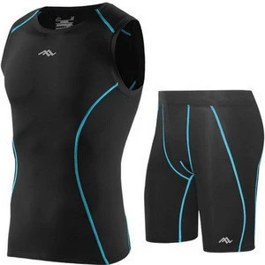 Quick Dry Compression Suits Short Sleeve Shirt+pants Mens Running Set Fitness Tight Sport Outdoor Jogging Sportswear