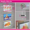 Real Estate Agents a3 a4 acrylic material double sided led picture frame display