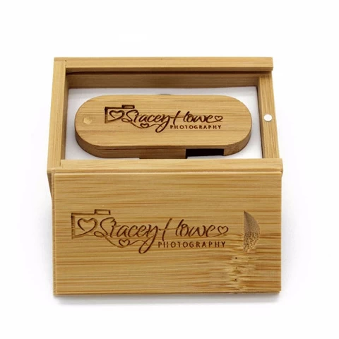Recommend USB Flash Drive 3.0 Promotional Wedding Gift Wooden USB with Box Swivel Pen Drive