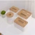 Import Rectangle custom plastic tissue box with wood lid napkin paper box from China