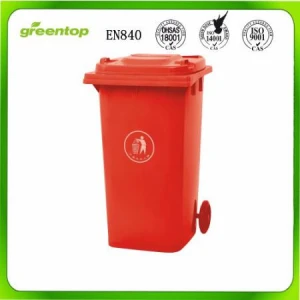 recycled rubber bins garbage outdoor cans dustbin wheel axle plastic recycle trash bin