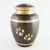 Import RED COPPER MABLE WITH GOLD PAWS PET CREMATION URN    Funeral supplies from India
