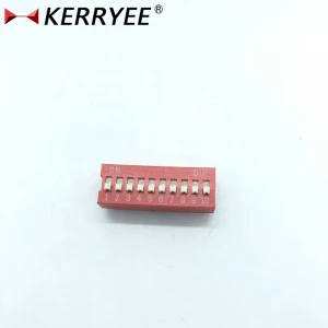 Red on/off mini dip switch 2.54mm pitch connector