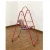 Import Red Steel Frame Swing Hanging Chair with Stand for Indoor Balcony Garden Patio from India