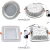 Import Residential Round recessed downlight led spot light led ceiling lighting from China