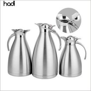 Restaurant &amp; hotel supplies arabic tea pot warmer stainless steel silver modern coffee pot set