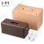 Import Retro Wood Dual Speaker Bluetooth Speaker Radio Home Speaker Computer Mobile Phone Outdoor Portable Leather Subwoofer Audio from China