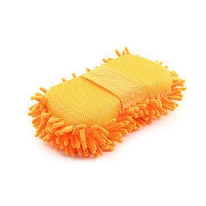 Reusable kitchen washing glove microfiber chenille sponge mitts car windows washing gloves home cleaning magic mitt