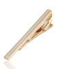 Rose Gold Plated Stainless Steel Slim Gold Classic Smooth Tie Clip Clasp Bar Pin