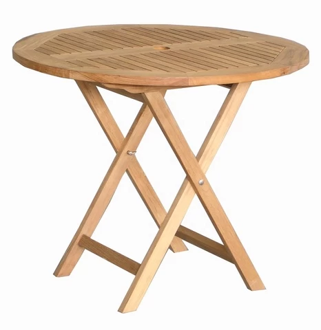 Round Folding Table Wooden  solid wood materials teak and acacia wood Garden Furniture European, US Style