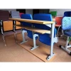 Rows Plastic Foldable seats Steps classroom customized school desk chair manufacturers