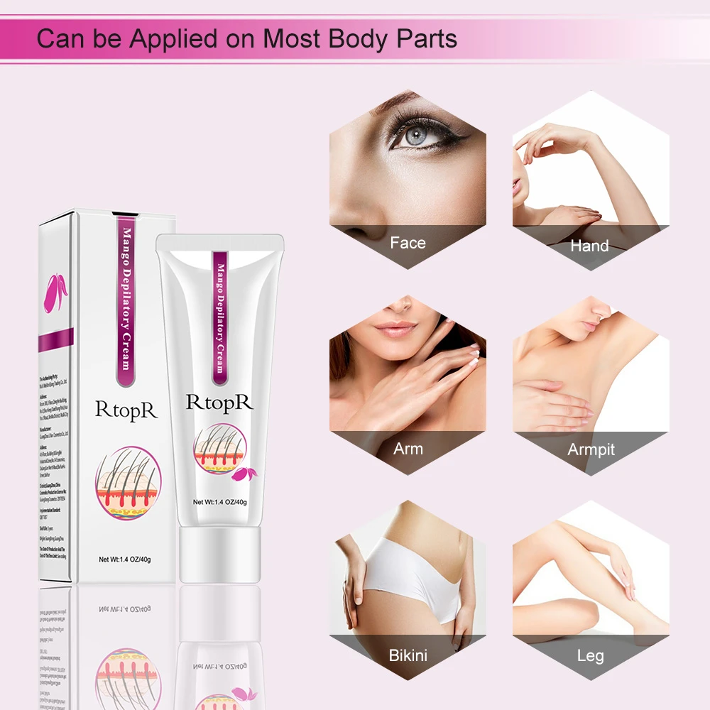 RtopR Hair Removal Cream  for Body Facial Hair Removal Painless Effective Remove Armpit Leg Hairs