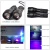 Import RTS Portable Ultraviolet 3W 365nm 395nm LED Torch Black Light Ultraviolet Flashlights Rechargeable Waterproof UV Flashlight from China