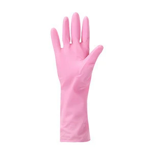 Rubber kitchen cleaning dishes washing clothes waterproof household gloves with cheap price
