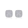 S925 Silver Moissanite Stud Earrings - 18K Gold Plated Minimalist Silver Jewelry for Wholesale