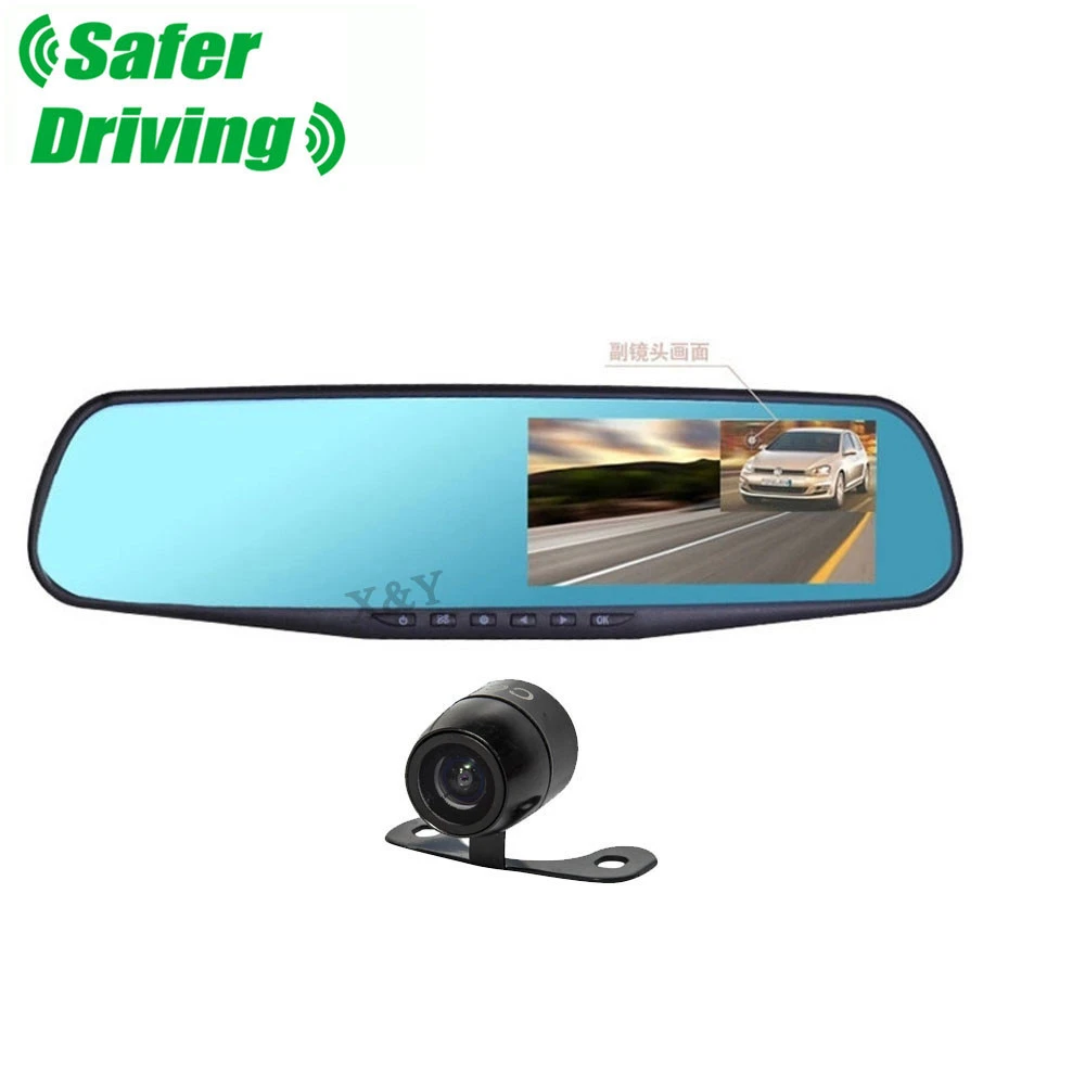 Saferdriving New productcar black box hd cctv with dual camera recording XY-9064D