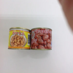 Salty whole kernels Peanuts in can tin