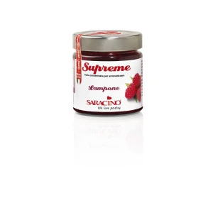 Saracino Supreme Concentrated Food Flavouring In Raspberry Flavor 200 gr Made In Italy For Flavoring Desserts With Real Fruit