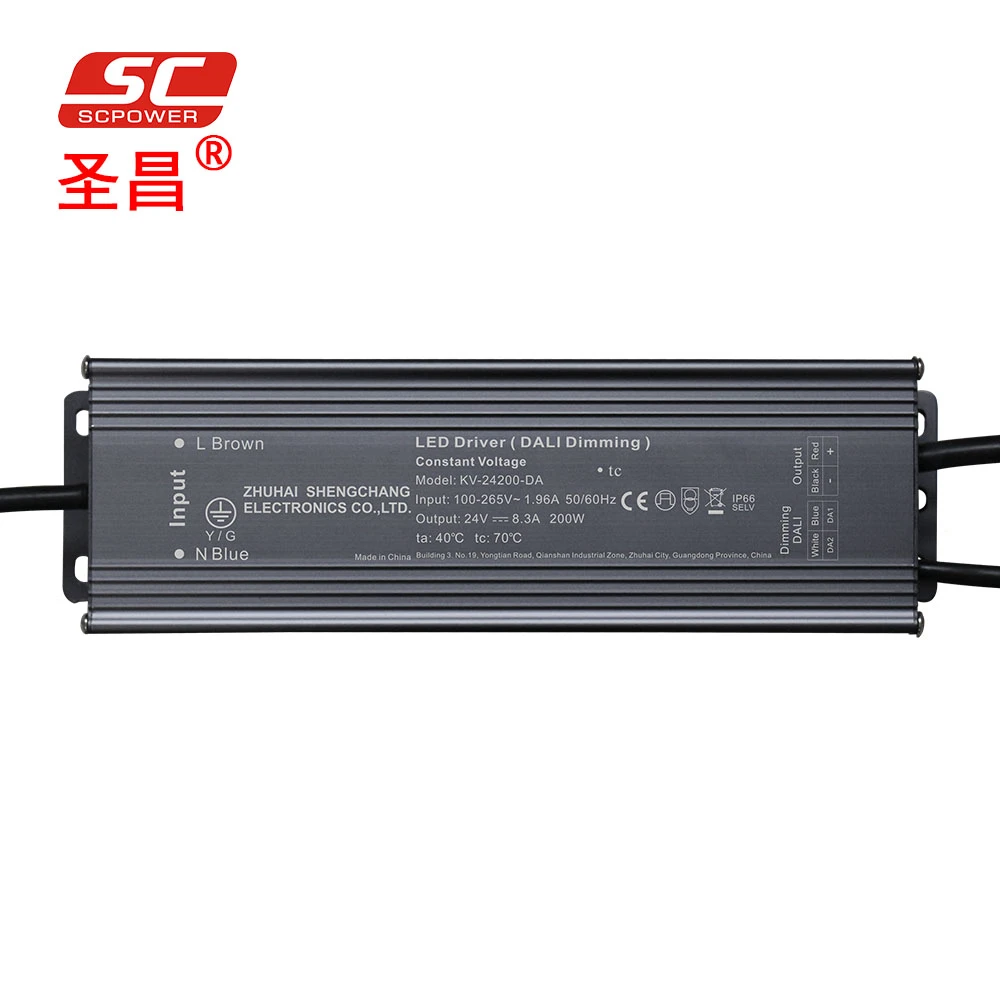 SC power supply 24 v 200 watt lighting accessory DALI LED driver brand power supply