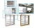 Import School Library Modern Furniture Design, Folding Metal Book Shelf with Melamine Decorated from China