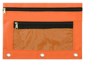 School Pencil Pouch Stationery Bags With Zipper Simple Pencil Bag with Mesh Window